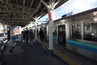 伊東駅から熱海駅の乗車記録(乗りつぶし)写真