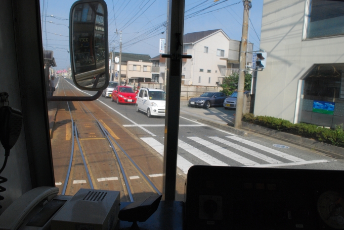 鉄道乗車記録の写真:車窓・風景(12)        「日本一回転半径が小さいカーブを走行中」