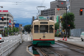 電鉄富山駅・エスタ前停留場から安野屋停留場の乗車記録(乗りつぶし)写真