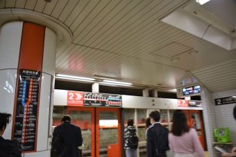 烏丸御池駅から三条京阪駅の乗車記録(乗りつぶし)写真
