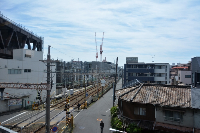 鉄道乗車記録の写真:車窓・風景(12)        「阪急京都線と北千里線の立体交差工事」