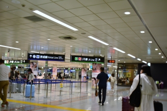 成田空港駅から佐倉駅の乗車記録(乗りつぶし)写真