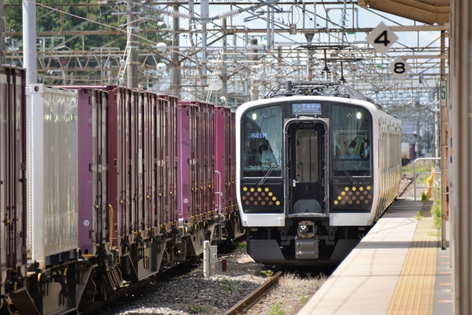 鉄道乗車記録の写真:列車・車両の様子(未乗車)(6)        「前回那須塩原駅からこの形式の電車に乗ってここまで来てまた引き返した因縁の電車」