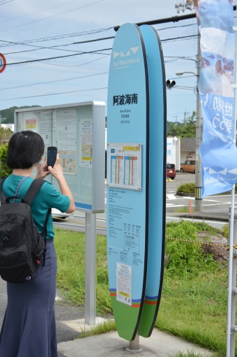 阿波海南駅から甲浦駅の乗車記録(乗りつぶし)写真