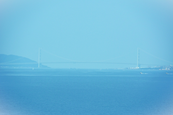 鉄道乗車記録の写真:車窓・風景(13)        「明石海峡大橋」