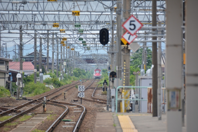 鉄道乗車記録の写真:駅舎・駅施設、様子(10)        「軌道幅の違いが顕著」