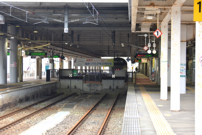 鉄道乗車記録の写真:駅舎・駅施設、様子(12)        「狭軌の終点」