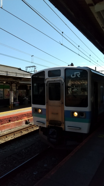 大月駅から高尾駅の乗車記録(乗りつぶし)写真