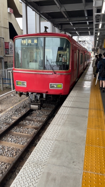 新安城駅から西尾駅の乗車記録(乗りつぶし)写真