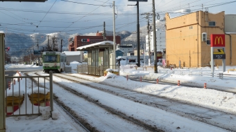 松風町停留場から函館駅前停留場:鉄道乗車記録の写真