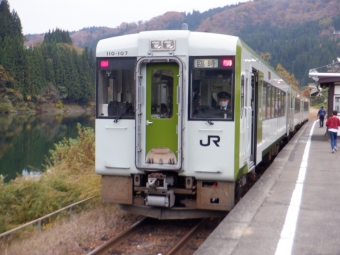 只見駅から会津若松駅の乗車記録(乗りつぶし)写真