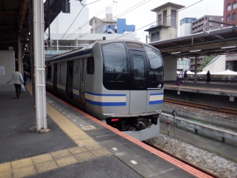 新小岩駅から千葉駅の乗車記録(乗りつぶし)写真