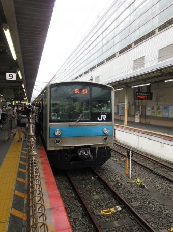 京都駅から城陽駅の乗車記録(乗りつぶし)写真