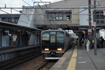 長岡京駅から京都駅の乗車記録(乗りつぶし)写真