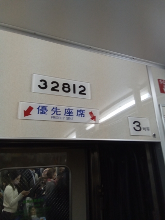 谷町四丁目駅から東梅田駅の乗車記録(乗りつぶし)写真