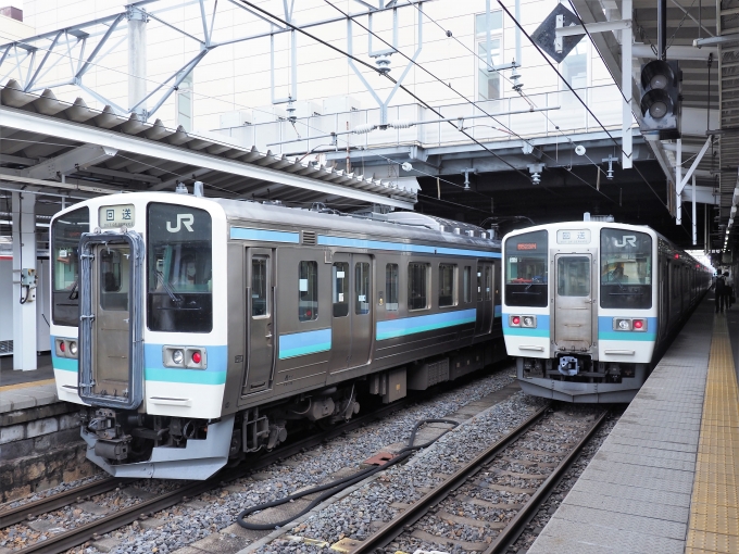 鉄道乗車記録の写真:乗車した列車(外観)(1)          「8523M 快速 長野行き」
