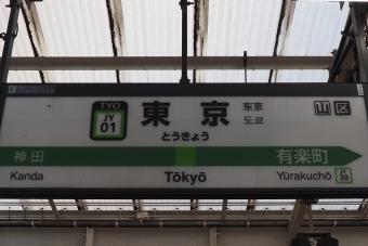 秋葉原駅から東京駅の乗車記録(乗りつぶし)写真