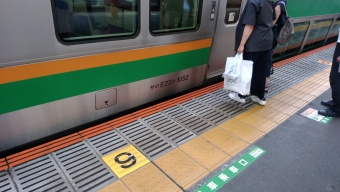 熱海駅から浦和駅の乗車記録(乗りつぶし)写真