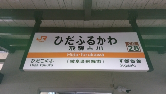 飛騨古川駅 写真:駅名看板