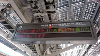 東京駅から伊豆急下田駅の乗車記録(乗りつぶし)写真