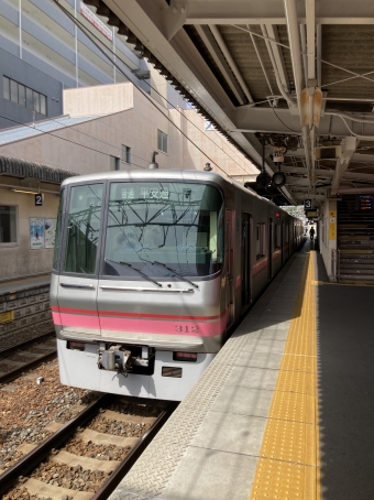 犬山駅から上飯田駅の乗車記録(乗りつぶし)写真