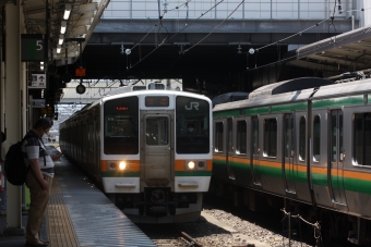 長野駅から横川駅の乗車記録(乗りつぶし)写真