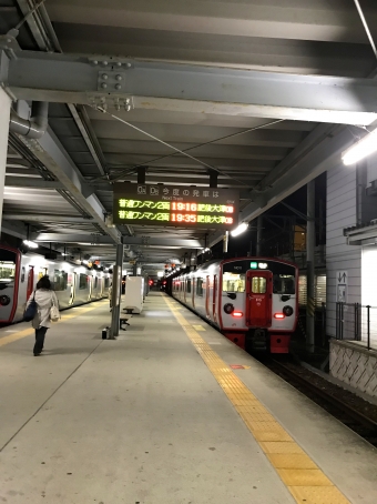 熊本駅から三里木駅の乗車記録(乗りつぶし)写真