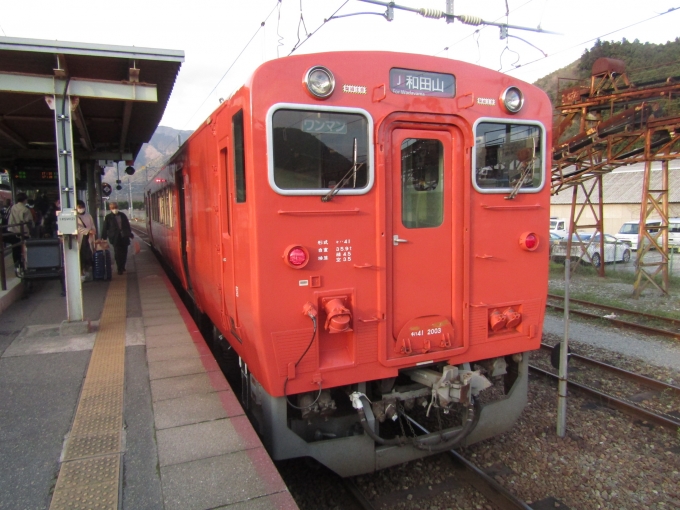 鉄道乗車記録の写真:乗車した列車(外観)(1)          「キハ41 1両編成」
