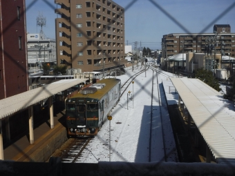砺波駅から新高岡駅の乗車記録(乗りつぶし)写真
