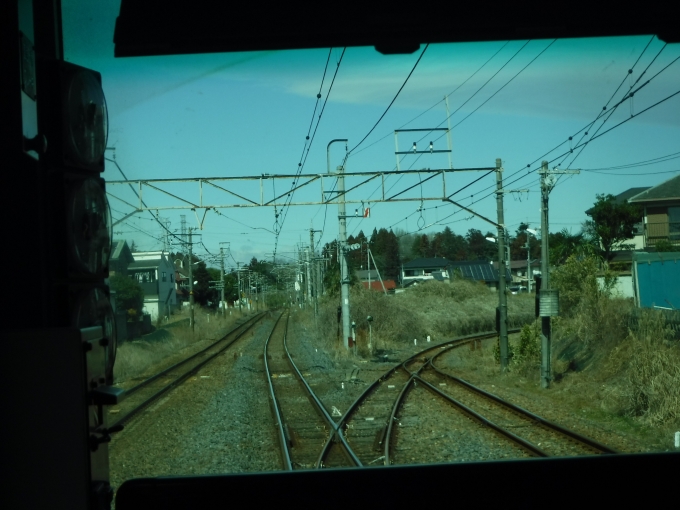 鉄道乗車記録の写真:車窓・風景(1)        「2番線への渡り線」