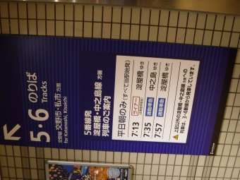 枚方市駅から京橋駅の乗車記録(乗りつぶし)写真