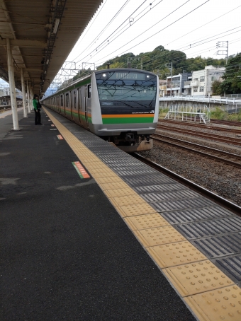 国府津駅から茅ケ崎駅の乗車記録(乗りつぶし)写真