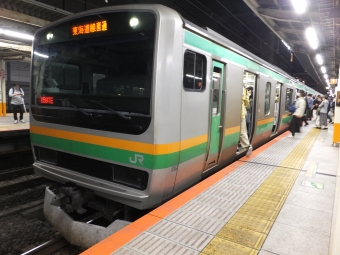 新橋駅から横浜駅の乗車記録(乗りつぶし)写真