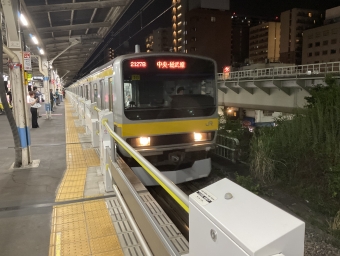 亀戸駅から御茶ノ水駅の乗車記録(乗りつぶし)写真