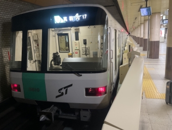 麻生駅から真駒内駅の乗車記録(乗りつぶし)写真