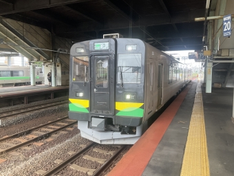 苫小牧駅から室蘭駅の乗車記録(乗りつぶし)写真