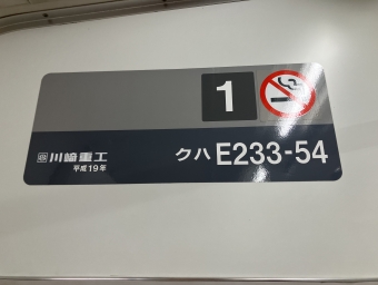 高尾駅から立川駅の乗車記録(乗りつぶし)写真