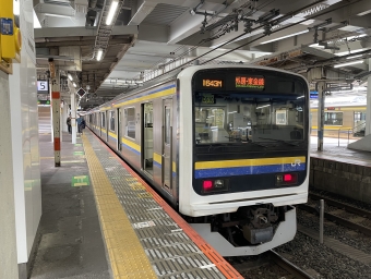 千葉駅から蘇我駅の乗車記録(乗りつぶし)写真