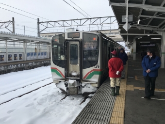 会津若松駅から郡山駅の乗車記録(乗りつぶし)写真