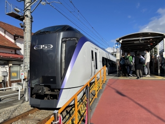 河口湖駅から新宿駅の乗車記録(乗りつぶし)写真