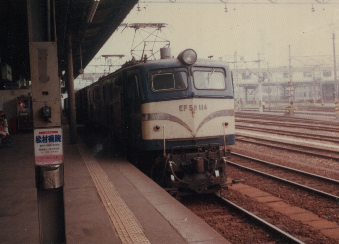 鉄道乗車記録の写真:列車・車両の様子(未乗車)(2)        「EF58がまだ現役でした」