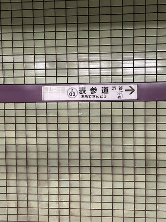 表参道駅から長津田駅の乗車記録(乗りつぶし)写真