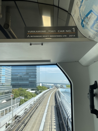 東京ビッグサイト駅から豊洲駅の乗車記録(乗りつぶし)写真
