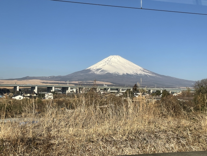 鉄道乗車記録の写真:車窓・風景(2)        「富士山がとてもきれいに見えました」