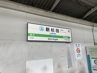 東神奈川駅から新杉田駅の乗車記録(乗りつぶし)写真