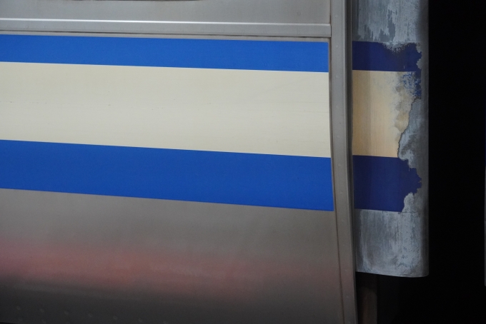 鉄道乗車記録の写真:乗車した列車(外観)(1)          「懐かしい帯の色が残っていました！」
