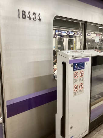 永田町駅から九段下駅の乗車記録(乗りつぶし)写真