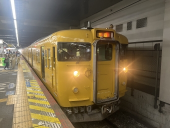 岡山駅から糸崎駅の乗車記録(乗りつぶし)写真