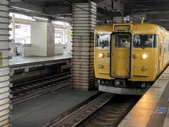 福山駅から尾道駅の乗車記録(乗りつぶし)写真