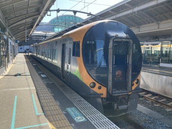 高松駅から松山駅の乗車記録(乗りつぶし)写真